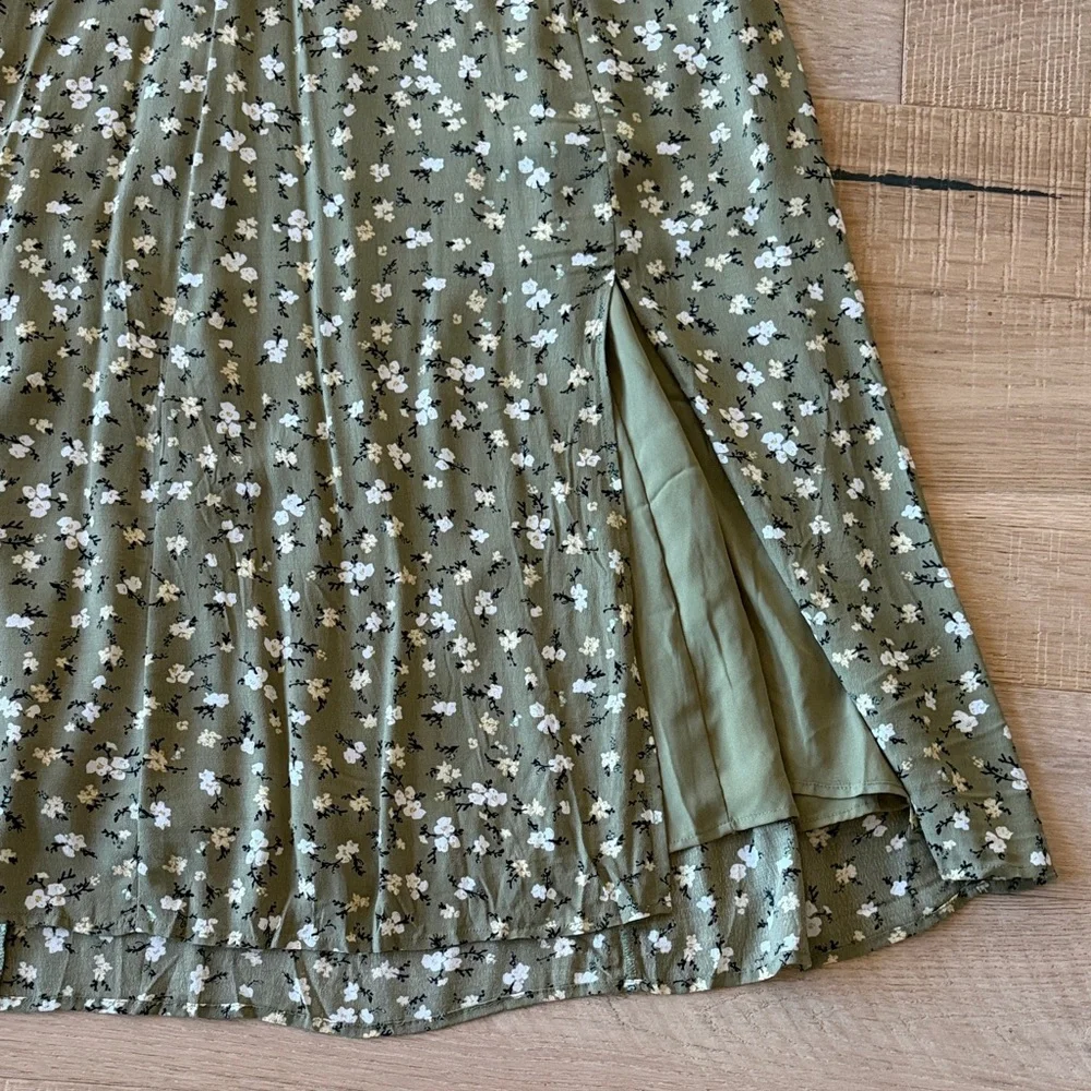 ASTR Sage Green Midi Dress - Picture 5 of 11